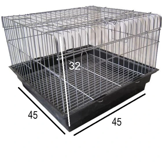 قفس خرگوش بزرگ کفی مشکی براق